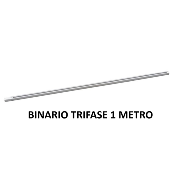Binario trifase bianco 1 metro 